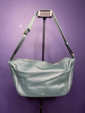 Rey Shoulder Bag Maxi in Pine Green Leather